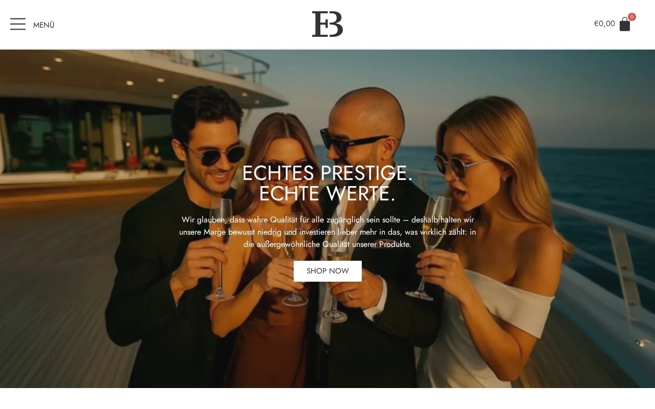 Website EDELBLICK – Startseite