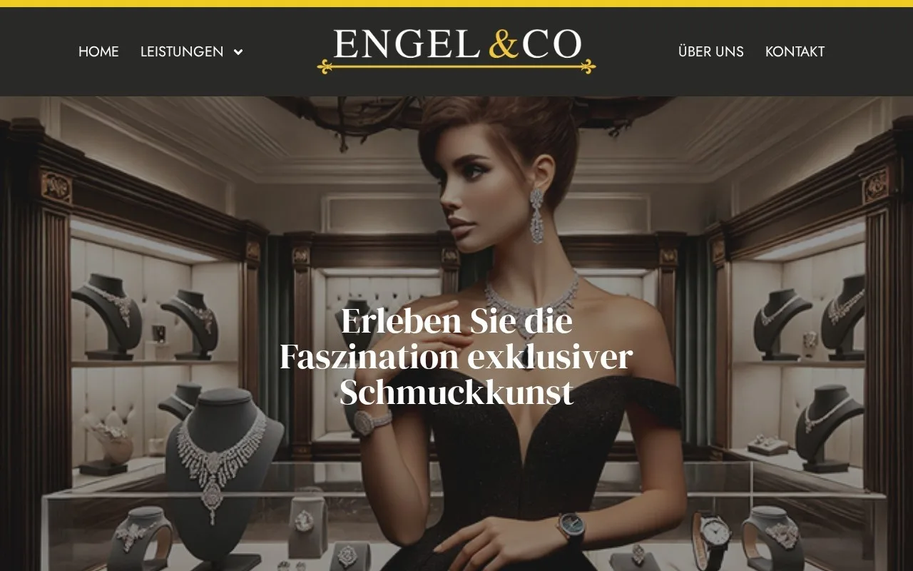 Website Engel & Co Juwelier – Startseite