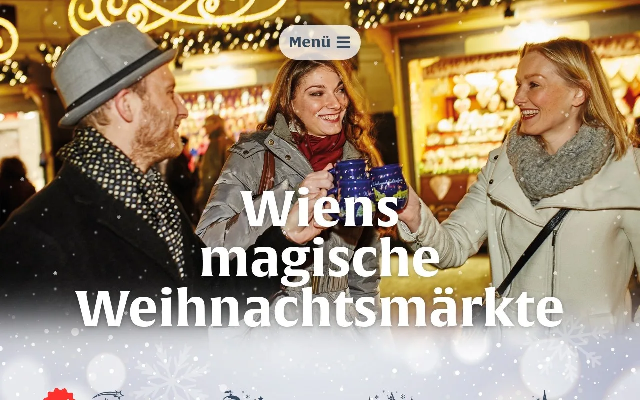 Website Wiens magische Weihnachtsmärkte – Startseite